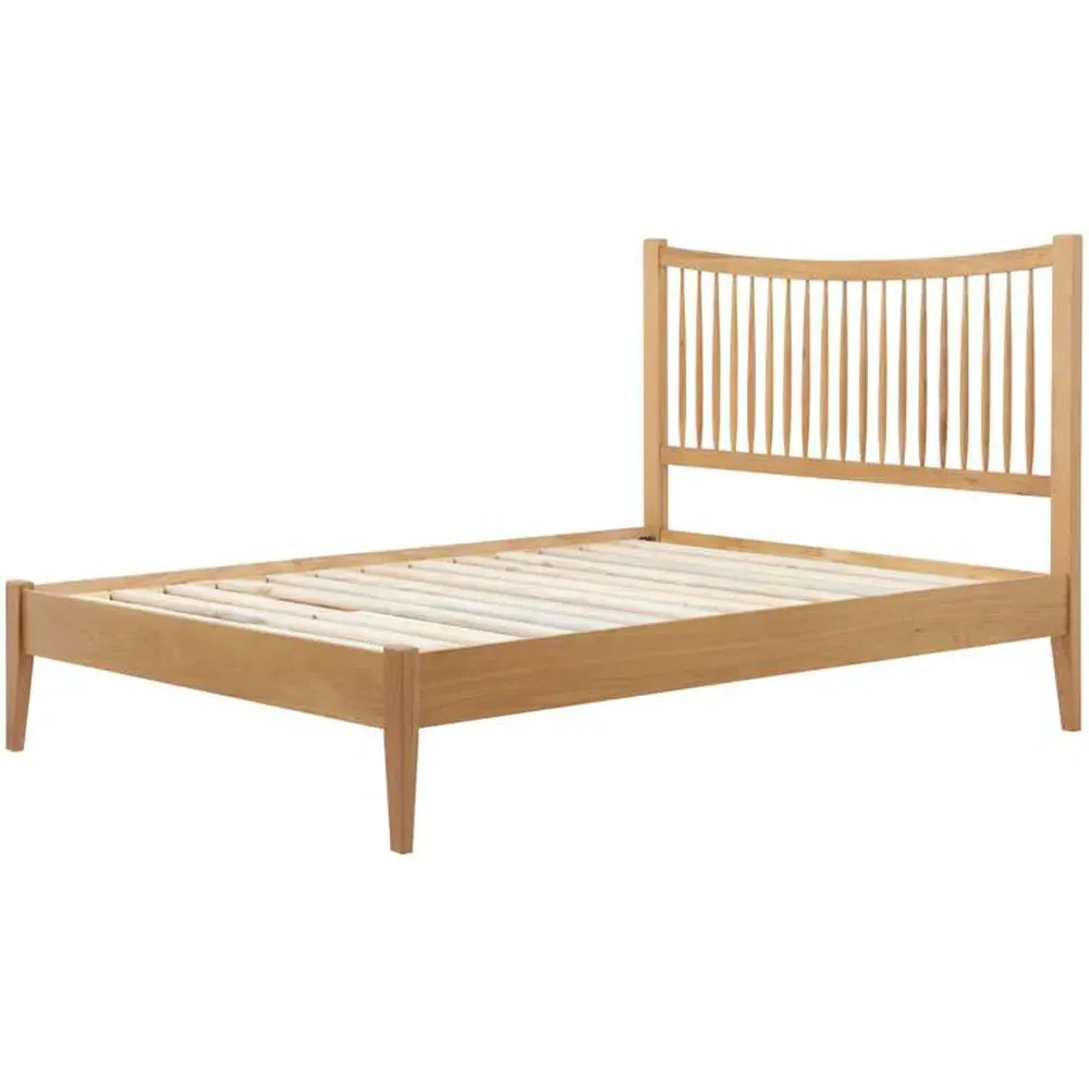 Berwick King Size Bed - Brown, Oak