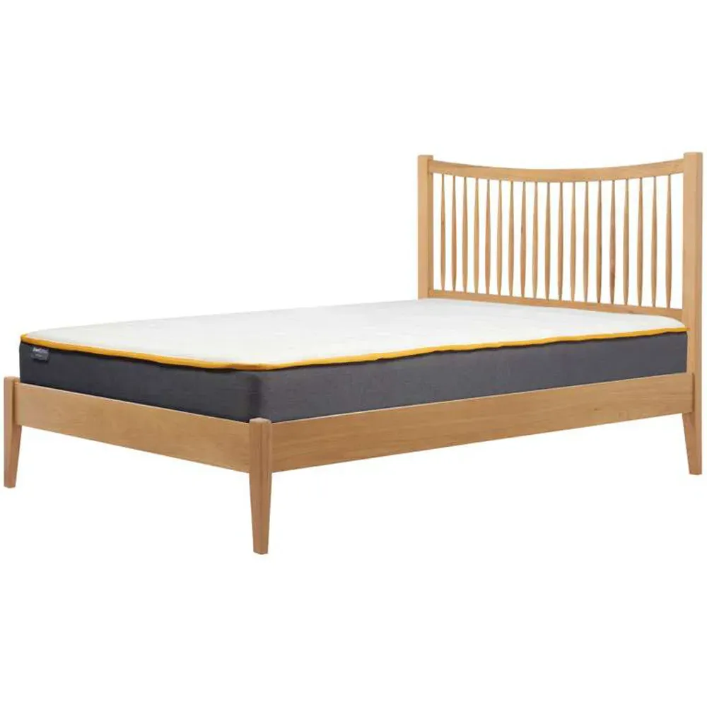 Berwick King Size Bed - Brown, Oak