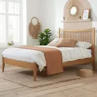 Berwick King Size Bed - Brown, Oak