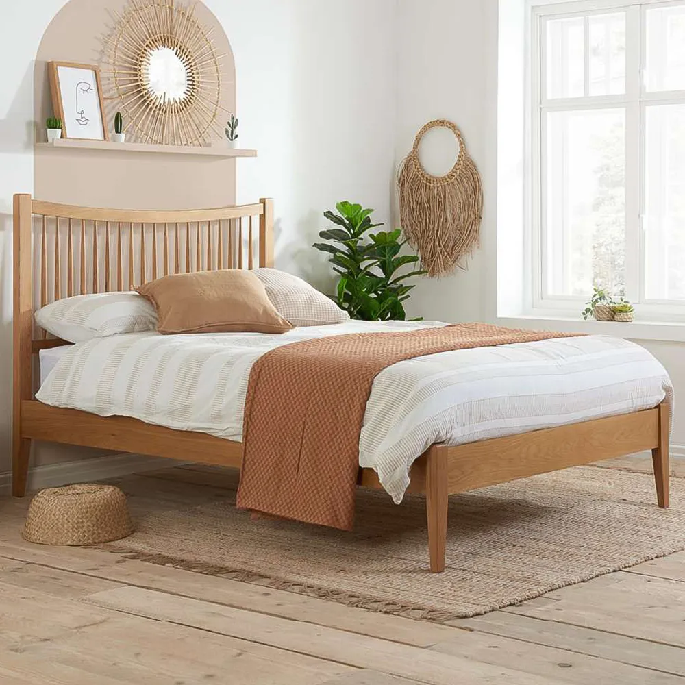 Berwick King Size Bed - Brown, Oak image