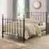 Bronte Double Metal Bed Frame - Black, Steel