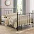 Bronte King Size Metal Bed Frame - Black, Steel