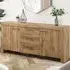 Compton 2 Door 3 Drawer Sideboard - Brown, Oak
