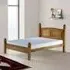 Corona Double Bed Frame - Brown, Pine