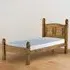 Corona Single Bed Frame - Brown, Pine