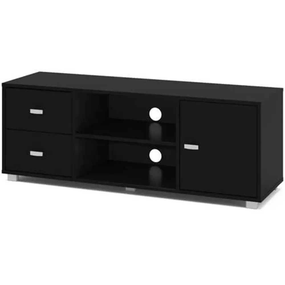 Covent Single Door TV Unit with Storage - Black