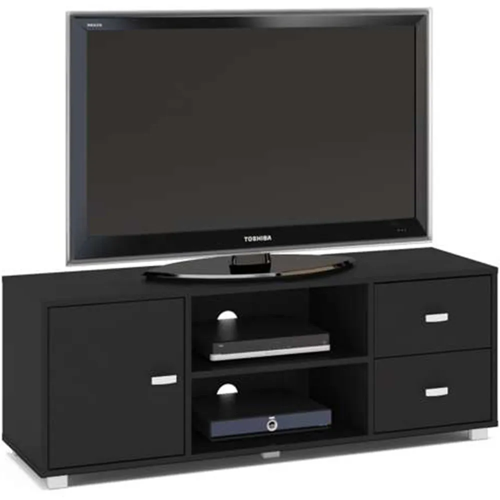Covent Single Door TV Unit with Storage - Black