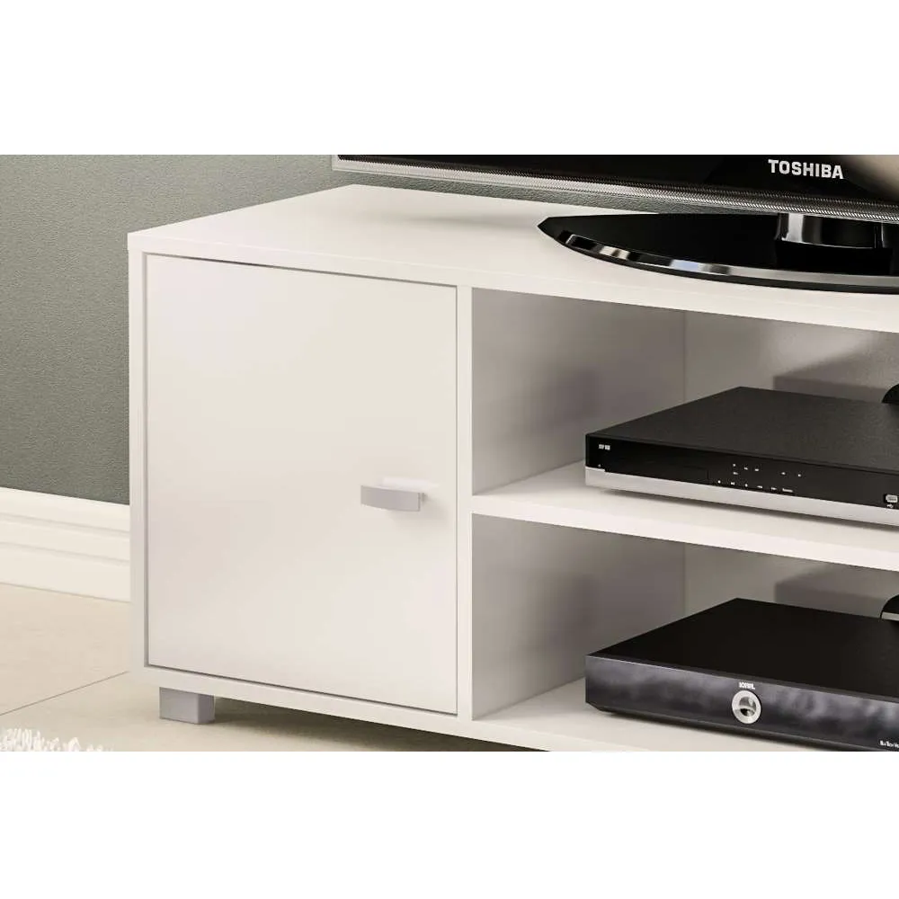 Covent Single Door TV Unit with Storage - White