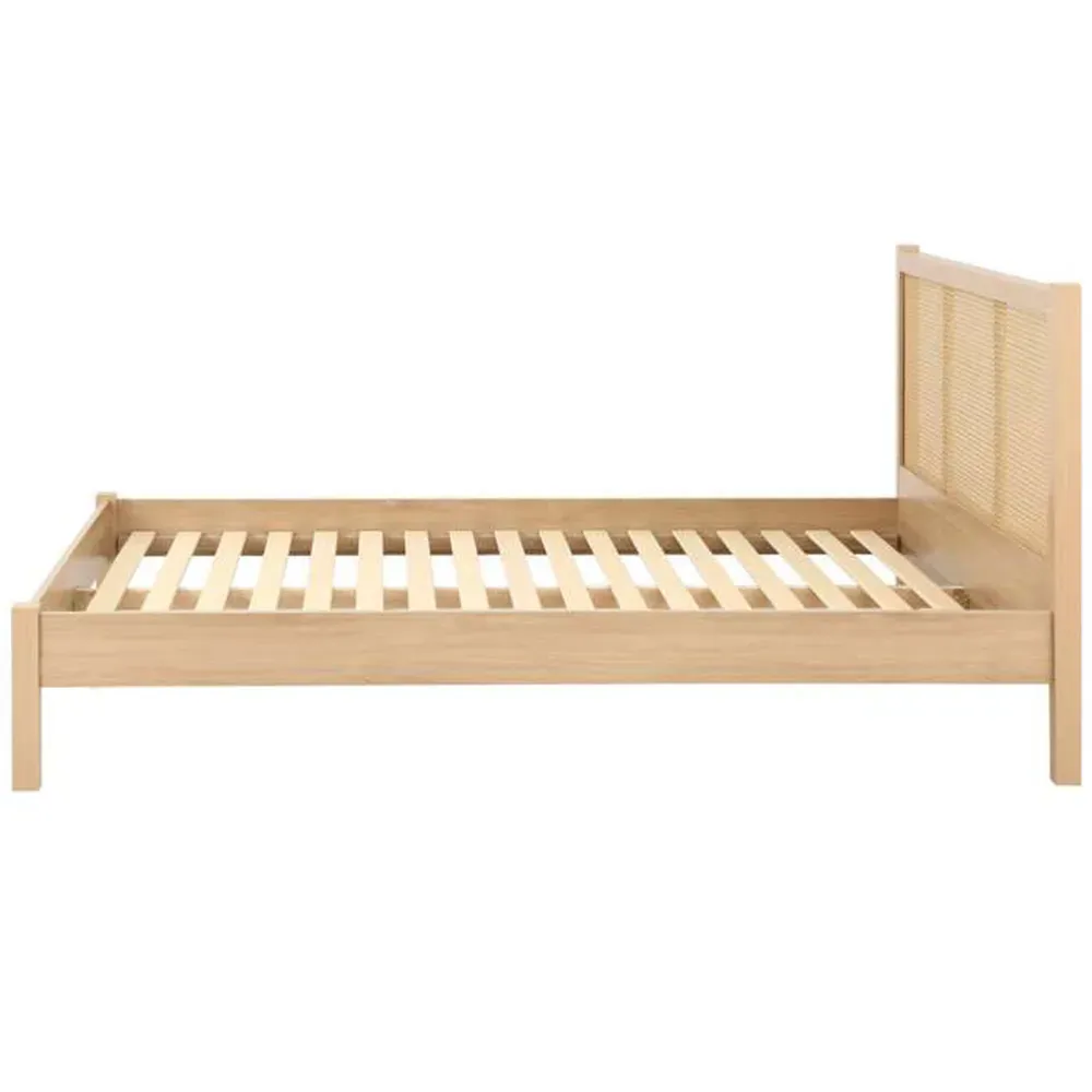 Croxley Double Bed Frame - Brown, Rattan