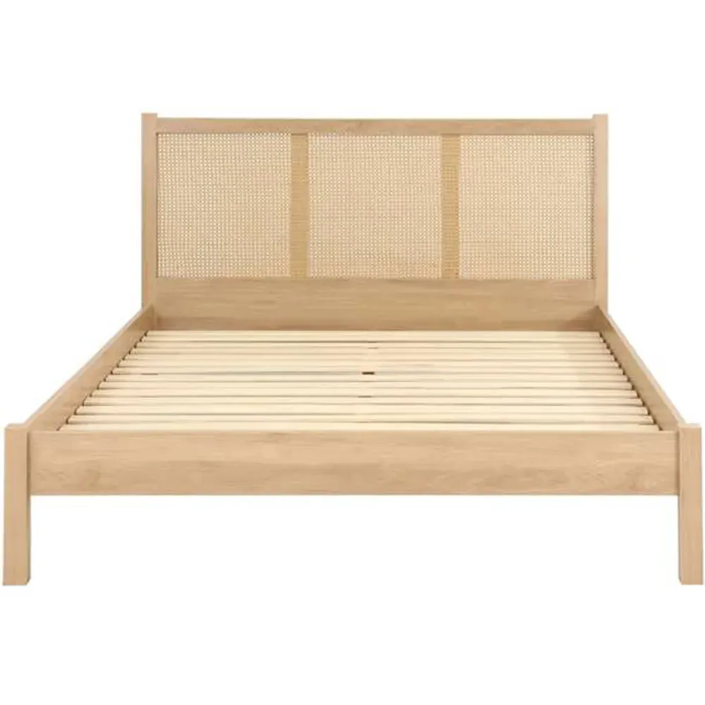 Croxley Double Bed Frame - Brown, Rattan