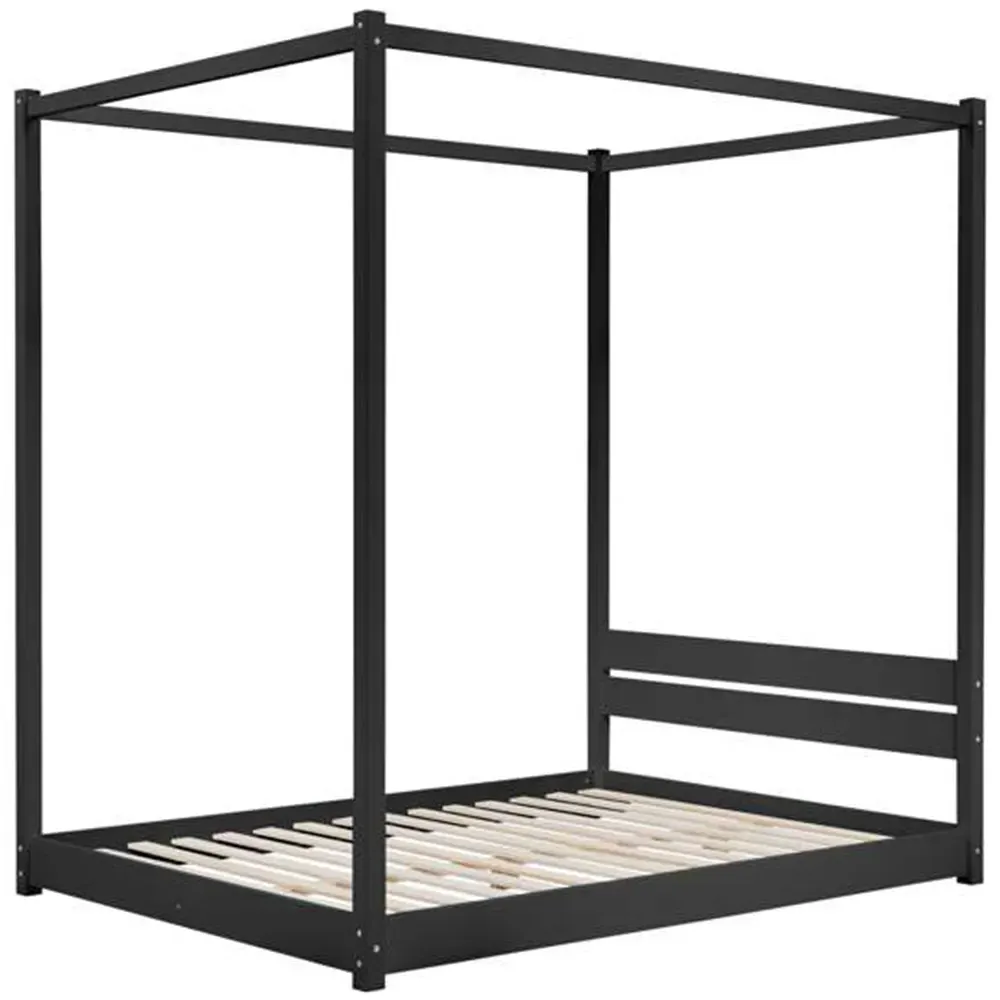 Darwin Double Four Poster Bed - Black