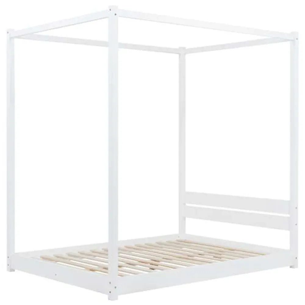 Darwin Double Four Poster Bed - White