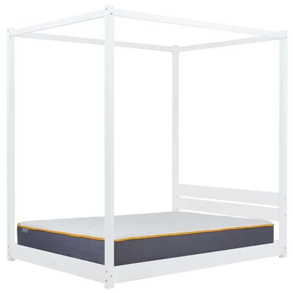 Darwin Double Four Poster Bed - White