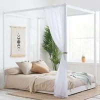 Darwin Double Four Poster Bed - White