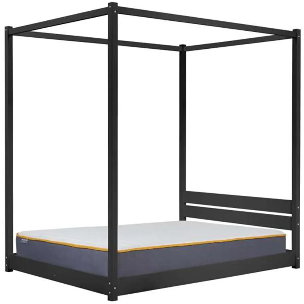 Darwin King Size Four Poster Bed - Black