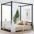 Darwin King Size Four Poster Bed - Black