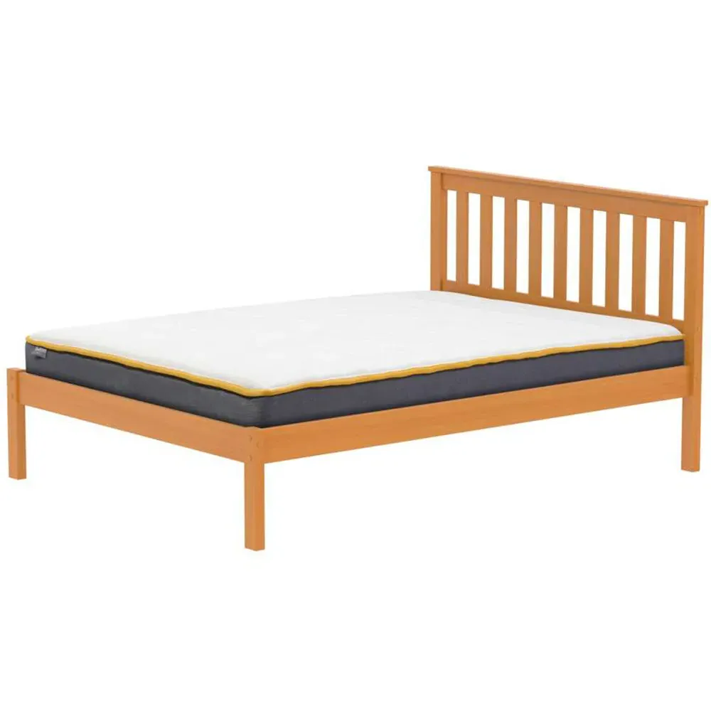 Denver King Size Bed Frame - Brown, Pine