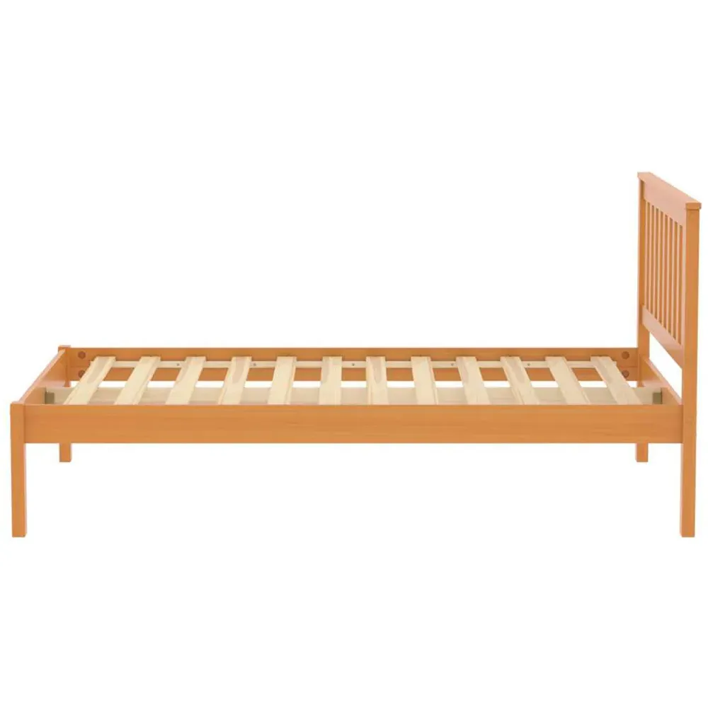 Denver King Size Bed Frame - Brown, Pine