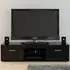 Edgeware 2 Door TV Unit with Storage - Black
