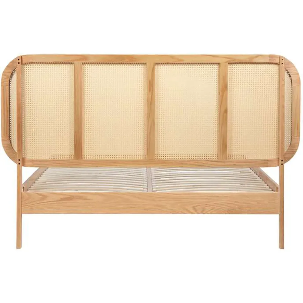 Elina Double Rattan Bed - Brown