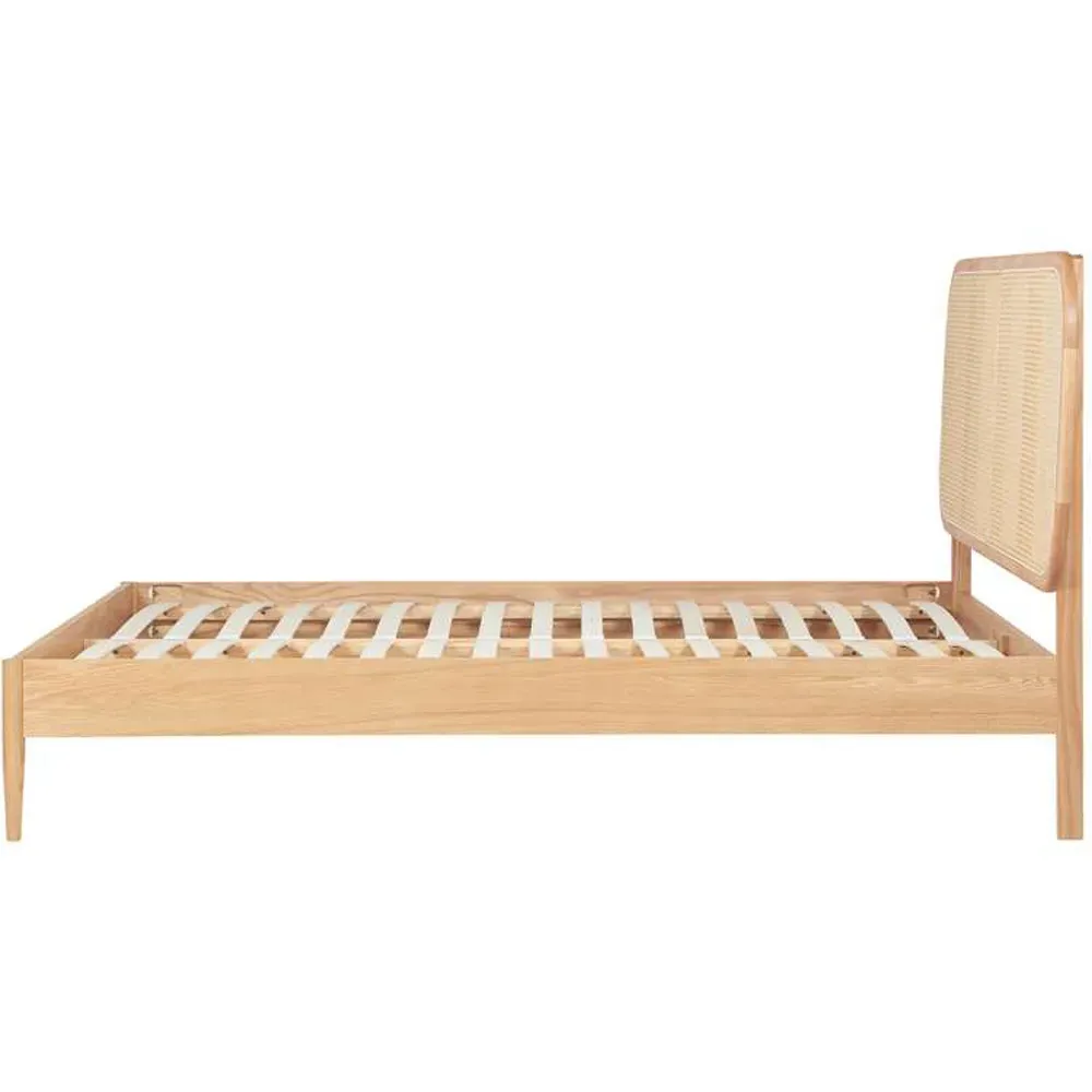 Elina King Size Rattan Bed - Brown