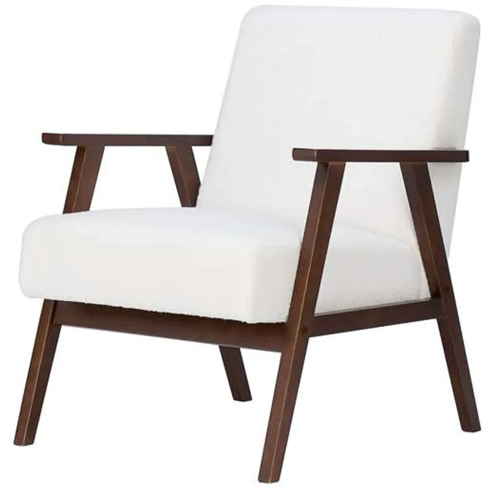 Ellwood Boucle Armchair - White