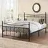 Emily Double Bed Frame - Black, Steel