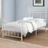 Emily Single Bed Frame - Cream, Steel