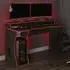 Enzo Gaming Computer Desk with Storage - Black, Red