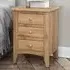 Hampstead 3 Drawer Bedside Table - Brown