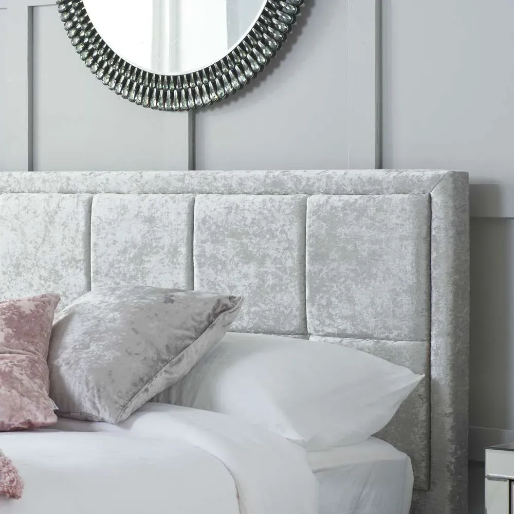 Hannover King Size Ottoman Bed Frame with Storage - Grey