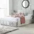 Hannover King Size Ottoman Bed Frame with Storage - Grey