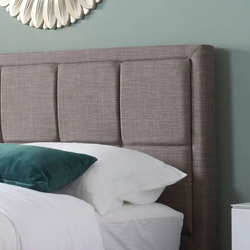 Hannover King Size Ottoman Bed Frame with Storage - Grey