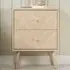 Herringford 2 Drawer Bedside Table - Brown, Oak