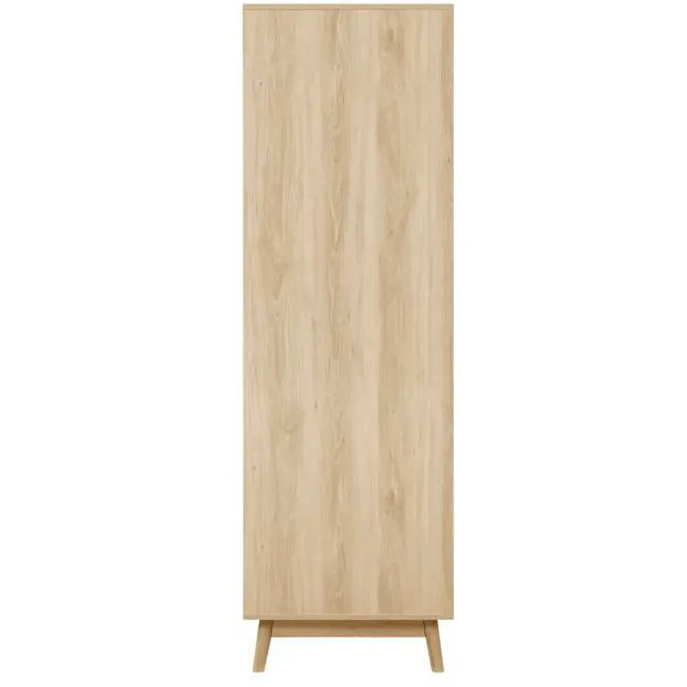Herringford 3 Door Mirrored Wardrobe - Brown, Oak