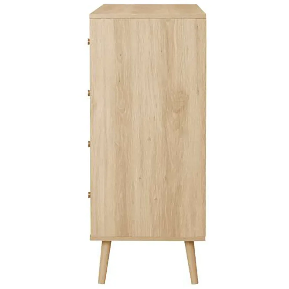 Herringford 4 Drawer Chest of Drawers - Brown, Oak