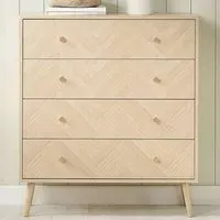Herringford 4 Drawer Chest of Drawers - Brown, Oak