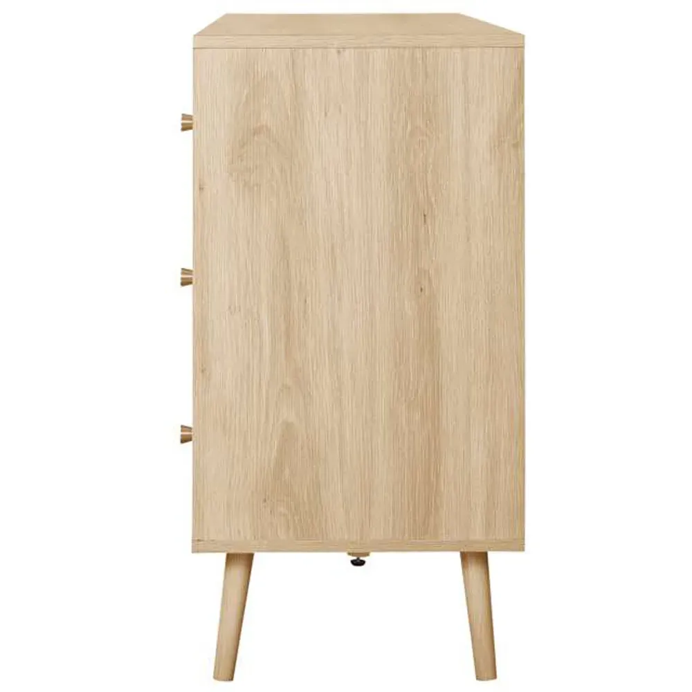 Herringford 6 Drawer Chest of Drawers - Brown, Oak