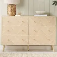 Herringford 6 Drawer Chest of Drawers - Brown, Oak