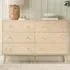 Herringford 6 Drawer Chest of Drawers - Brown, Oak