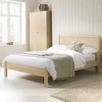 Herringford Double Bed Frame - Brown, Oak