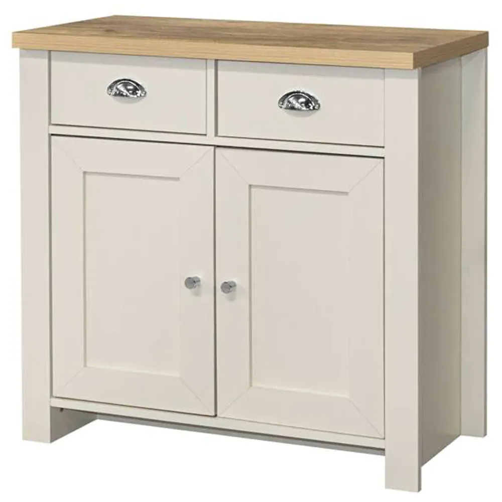 Highgate 2 Door 2 Drawer Sideboard - White, Oak