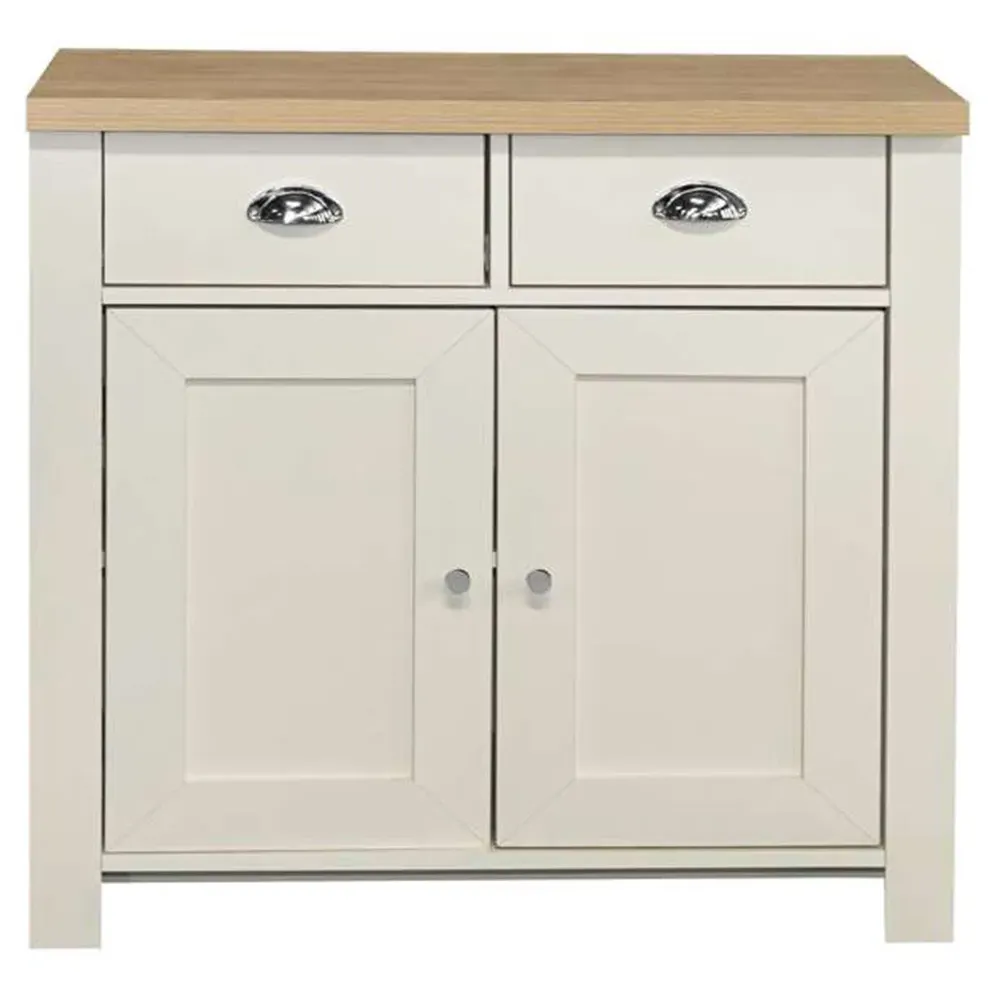 Highgate 2 Door 2 Drawer Sideboard - White, Oak