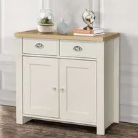 Highgate 2 Door 2 Drawer Sideboard - White, Oak