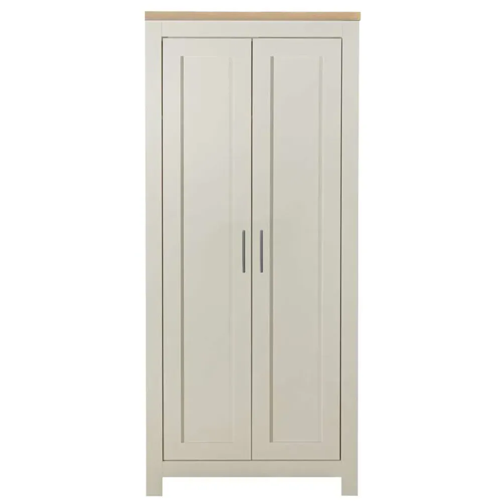 Highgate 2 Door Wardrobe - Cream, Oak