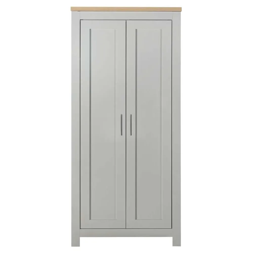 Highgate 2 Door Wardrobe - Grey, Oak