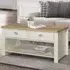 Highgate 2 Drawer Coffee Table - Cream, Oak