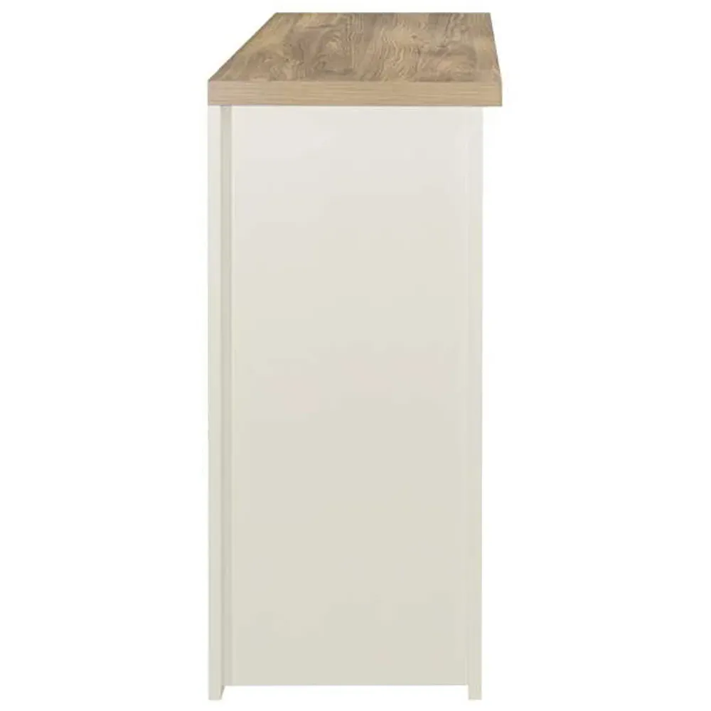 Highgate 2 Drawer Console Table - Cream, Oak