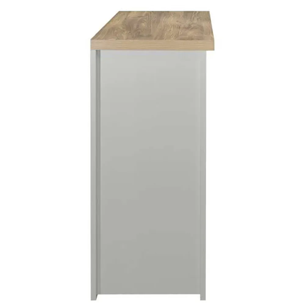 Highgate 2 Drawer Console Table - Grey, Oak