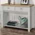 Highgate 2 Drawer Console Table - Grey, Oak